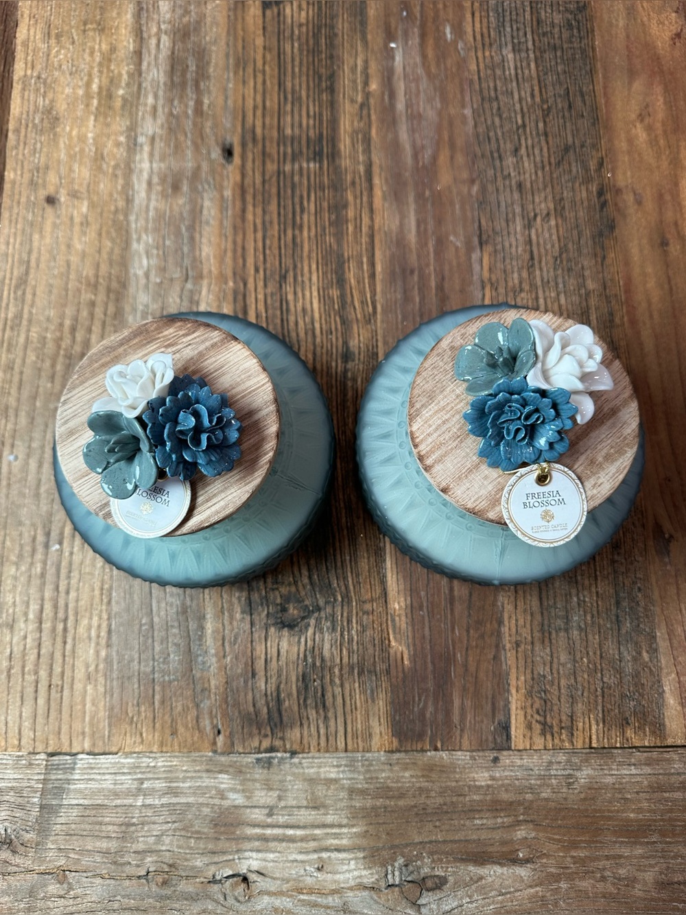 Blue Decorative Jar Candle - Home Accents